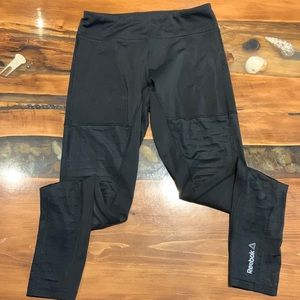 Reebok leggings with see through patches